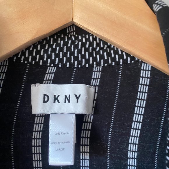 DKNY Casual Striped Short Sleeve Button Down - Picture 2 of 3